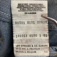 Levi's リーバイス 501 ユーロリーバイス ボタン裏T01 00年 デニムパンツ インディゴ size33 瑞穂店