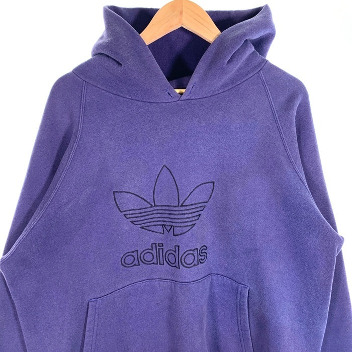 80-90's adidas アディダス トレフォイル刺繡ロゴ プルオーバー