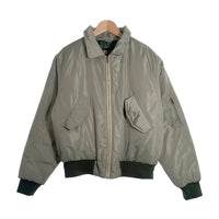 liju outer wear ジップアップ フライトジャケット 刺繡 グリーン Size M 福生店