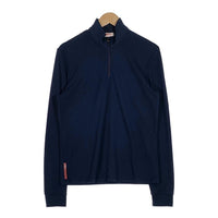 PRADA SPORT プラダスポーツ ハーフジップ プルオーバー ロングスリーブカットソー ネイビー ポリエステル SJJ80 Size M 福生店
