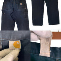 Carhartt カーハート ダック ダブルニーペインターパンツ ブラック MADE IN THE USA Size 34×32 福生店