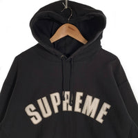 SUPREME シュプリーム 21AW Pearl Logo Hooded Sweatshirt パールロゴ プルオーバースウェットパーカー アーチ ブラック Size XL 福生店