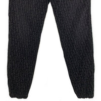 DIESEL ディーゼル 23AW D-UM-RIB-NE モノグラム スウェット パンツ ブラック チャコール Size S 福生店
