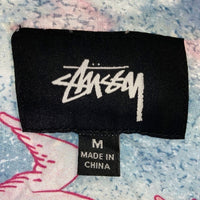 STUSSY ステューシー Cloud and Birds Aloha クラウド バード アロハシャツ ブルー sizeM 瑞穂店