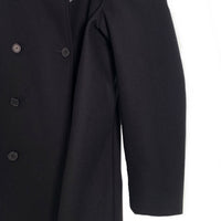 Calvin Klein PLATINUM カルバンクライン プラチナム ダブルブレスト フード ウールロングコート ブラック Size 36 福生店