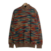 MISSONI SPORT ミッソーニ スポーツ ウール アクリル モックネック セーター マルチカラー イタリア製 Size M 福生店