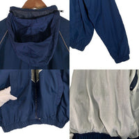00's U.S.AIR FORCE 米空軍 ナイロン トレーニングジャケット ネイビー リフレクター 04年会計 8415-01-518-4607 Size M-R 福生店
