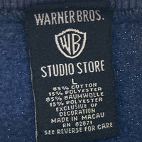 WARNER BROS ワーナーブラザーズ STUDIO STORE Looney Tunes ルーニーテューンズ キャラクター Maui aloha フラダンス スウェット トレーナー ネイビー sizeL 瑞穂店