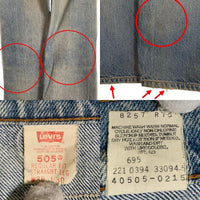 90's LEVI'S リーバイス 505 デニムパンツ 40505-0215 ライトブルー Size W30 L30 福生店