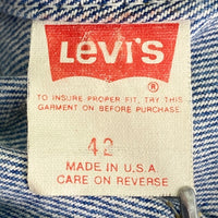 Levi’s リーバイス 70506-0214 USA製 ボタン裏523 トラッカージャケット Gジャン インディゴ size42 瑞穂店