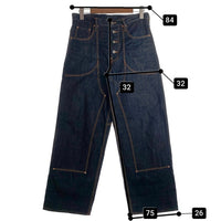 SUGARHILL シュガーヒル CLASSIC DOUBLE KNEE DENIM PANTS 馬革 ホースレザー クラシック ダブルニー デニムパンツ インディゴ CLASS003 Size 32 福生店