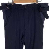 Vivienne Westwood MAN ヴィヴィアンウエストウッドマン サイドリングベルト ウールスラックス ネイビー 1345-1712 日本製 Size 46 福生店