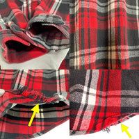 90's FIVE BROTHER ファイブブラザー 長袖 フランネルシャツ レッド ブラック ホワイト USA製 Size XL 福生店