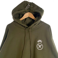 NIKE SB ナイキエスビー Yuto Horigome Skatebord 堀米雄斗 Fleece Pullover Parka フリース プルオーバーパーカー フーディー オリーブ FN0552-222 Size XXL 福生店