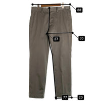 HYSTERIC GLAMOUR ヒステリックグラマー スリムスラックス チノパン グレー 02251AP14 Size L 福生店