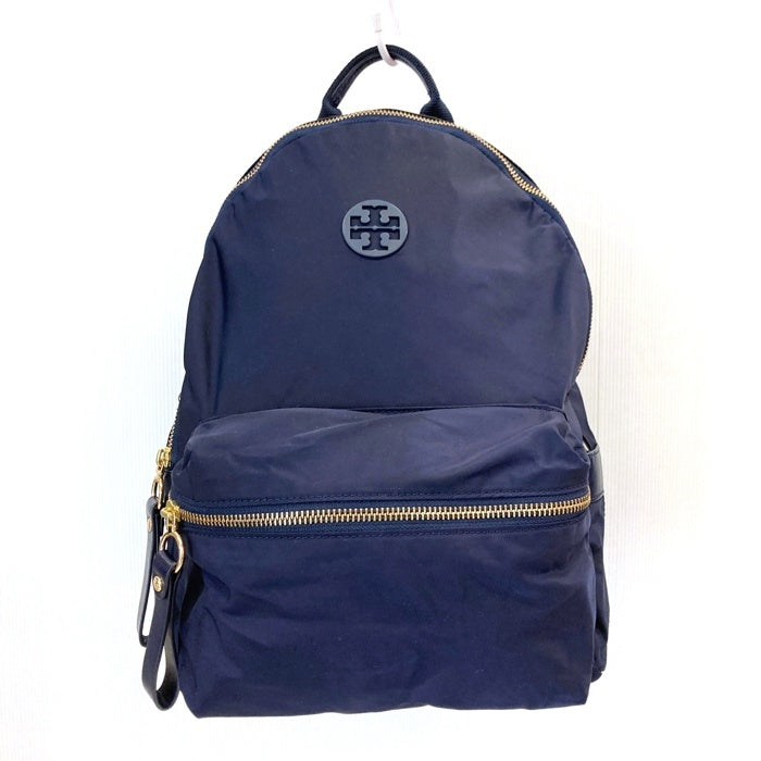 トリーバーチ ネイビー ナイロン バックパック　リュック TORY BURCH トリーバーチ ナイロン レザー バックパック