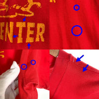 90's Ten STRIKE テンストライク SOUTHEAST ACADEMIC CENTER プリントTシャツ レッド USA製 Size M 福生店