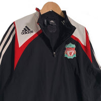 00's adidas アディダス LIVERPOOL FC リバプール ハーフジップ プルオーバージャケット ブラック ポリエステル 07/07 Size JP M 福生店