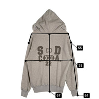 STANDARD CALIFORNIA スタンダードカリフォルニア SD Logo After Hood Sweat ダブルフェイス 後付けフード プルオーバースウェットパーカー グレー Size L 福生店