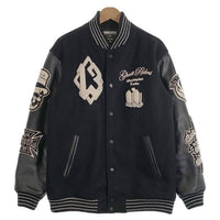 EVOKE イヴォーク マスターピース Ghost Rider 袖レザー アワードジャケット スタジャン フルデコ ブラック Size XL 福生店