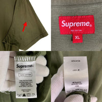 SUPREME シュプリーム 21SS Floral Applique S/S Top フローラルアップリケ ショートスリーブトップ Tシャツ オリーブ Size XL 福生店