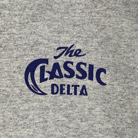 DELTA デルタ プリント ロングスリーブTシャツ グレー Size L 福生店