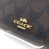 COACH コーチ F53562 シグネチャー 二つ折り財布 ブラウン 福生店