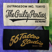 WACKO MARIA ワコマリア The Guilty Parties 56 Tattoo Studio Hawaiian Shirt アロハシャツ パープル sizeXL 瑞穂店