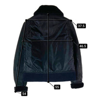 AVIREX アヴィレックス 6141019 フライトジャケット ナイロン ムートンレザー切替 ブラック sizeF 瑞穂店