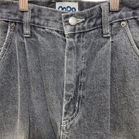 9090 ナインティナインティ ワイド デニムパンツ ブラック sizeL 瑞穂店