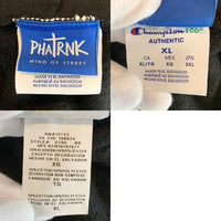 PHATRNK ファットランク SRVNTZ プリント プルオーバー スウェットパーカー ブラック Size JPN 3XL 福生店