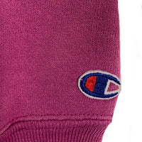 90's Champion チャンピオン REVERSE WEAVE リバースウィーブ 刺繍タグ ATLANTIC UNIVERSITY クルーネックスウェット ピンク Size L 福生店