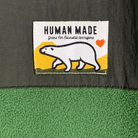 HUMAN MADE ヒューマンメイド 22AW Fleece Jacket フリースジャケット ジップアップ グリーン ワッペン プリント Size XXL 福生店