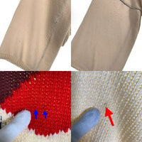 RAF SIMONS ラフシモンズ 19AW Virgin Wool Oversized RS Sweater ウールニット オーバーサイズ クロップドセーター クリーム Size M 福生店