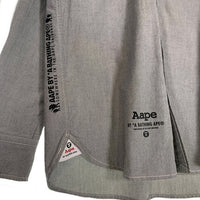 Aape By A BATHING APE エーエイプ ア ベイシング エイプ 長袖 シャツ グレー Size S 福生店