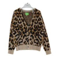 HUF ハフ LEOPARD CARDIGAN レオパードカーディガン ブラウン sizeS 瑞穂店
