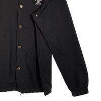 LURK HARD ラークハード ナイロンコーチジャケット ブラック スナップボタン Size M 福生店