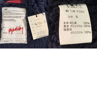 TMT ティーエムティー BIG LOGO NYLON BOA JACKET ビッグロゴ ナイロンボアジャケット コーチ バーガンディー TJK-F2303 Size XL 福生店