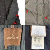 MONCLER モンクレール モンタナ ダウンコート ブラック レディース 49328/00/69839 国内正規 茶色タグ ベルト欠品 Size 0 福生店