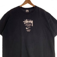 NIKE ナイキ STUSSY ステューシー International Tee 半袖 プリント Tシャツ ブラック DD3342-010 Size L 福生店