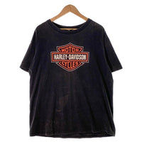 90's~ HARLEY DAVIDSON ハーレーダビッドソン バー&シールド イーグル プリントTシャツ ブラック 1999コピーライト Size XL 福生店