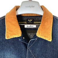 Lee リー LS1030 101 STORM RIDER 裏ブランケット 襟コーデュロイ デニム トラッカージャケット Gジャン インディゴ sizeL 瑞穂店