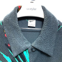 NIKE ナイキ シェルパ ボタンアップジャケット フリースシャツジャケット グレー DA6708-070 Size 2XL 瑞穂店