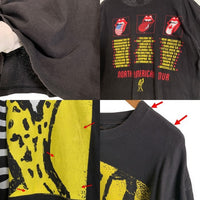 90's Rolling Stones ローリングストーンズ North American Tour ヴードゥー プリントTシャツ ブラック BROCKUM Size XL 福生店