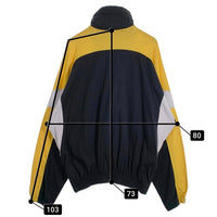 BALENCIAGA バレンシアガ カラーブロックアノラック プルオーバー コットン ブラック イエロー T830 534357 TAV04 Size XL 福生店