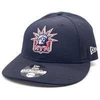 90's New Era ニューエラ NHL ニューヨーク・レンジャース RANGERS LIBERTY 59FIFTY ベースボールキャップ ネイビー ウール USA製 Size 7 1/8 (56.8cm) 福生店
