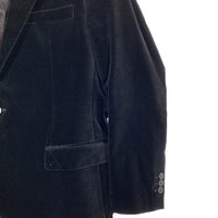 EMPORIO ARMANI エンポリオアルマーニ ベロア 1B テーラードジャケット ブラック 01G160 01808 Size IT 54 福生店