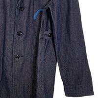 EVISU エヴィス Hidehiko Yamane 刺し子 3B テーラードジャケット インディゴ エルボーパッチ カモメピンズ付 青ペンキ Size 42 福生店