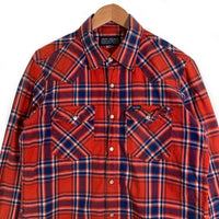 IRON HEART アイアンハート 23SS 5OZ SELVEDGE MADRAS CHECK WORK SHIRT 5オンス セルビッチ マドラス 長袖 チェックシャツ レッド Size L 福生店
