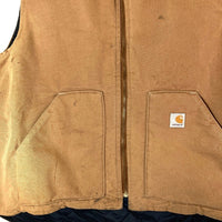Carhartt カーハート V01 BRN USA製 ダックベスト ブラウン sizeXL 瑞穂店